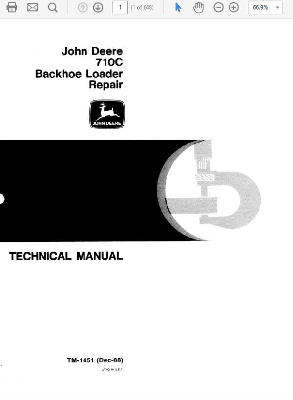 John Deere 710C Backhoe Loader Manual John Deere 710C Backhoe Loader Manual