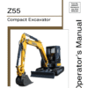 Gehl Z55, Mustang 550Z Compact Excavator Repair Service Manual