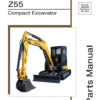 Gehl Z55, Mustang 550Z Compact Excavator Repair Service Manual
