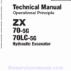 Hitachi ZX70-5G, ZX70LC-5G Excavator Service Repair Manual
