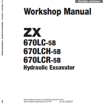 Hitachi ZX670LC-5B and ZX690LCH-5B Excavator Service Repair Manual