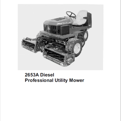 John Deere 2653, 2653A Utility Mower Repair Technical Manual