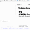 Hitachi ZX85USBLC-3 Excavator Service Repair Manual