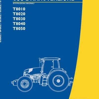 Cart New Holland T8000 T8030 T8040 Tractor Operator Manual