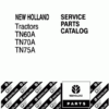 New Holland Tn60a Tn70a Tn75a Tractor Parts Catalog Manual