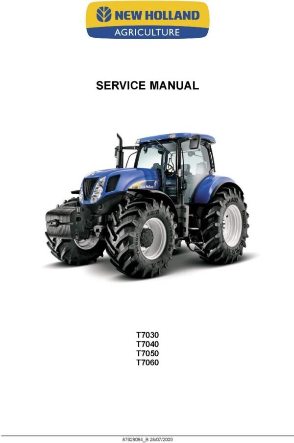 New Holland  T7040 T7050 T7060 Tractor Operators Manual