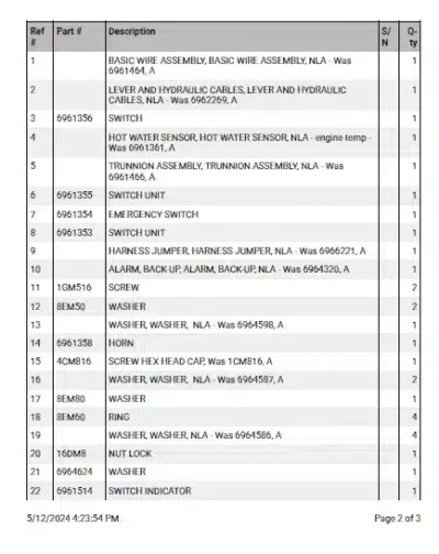 Bobcat S175K Skid Steer Loader Parts Manual - Image 3