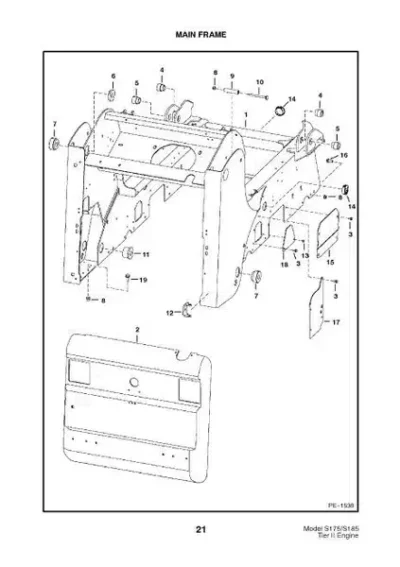 Bobcat S175K Skid Steer Loader Parts Manual - Image 2