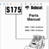 Bobcat S175K Skid Steer Loader Parts Manual