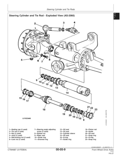 John Deere AS-2025 MS-2045 Axles Service Manual - Image 2