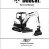 Bobcat E37 Excavator Repair Service Manual