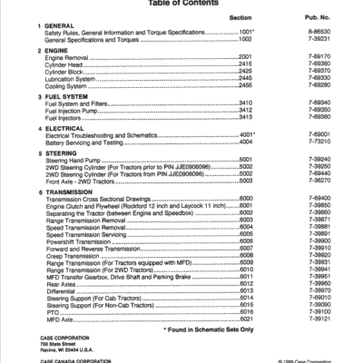 Case 4210 4220 4230 4240 Service Repair Manual