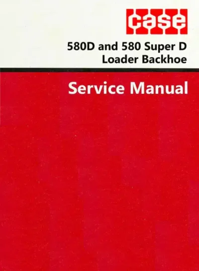 Case 580d Super 580 D Backhoe Loader Service Repair Manual - Image 2