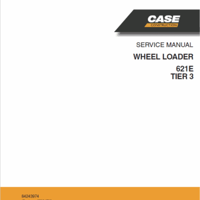 Case 621e Tier 3 Wheel Loader Repair Service Manual 