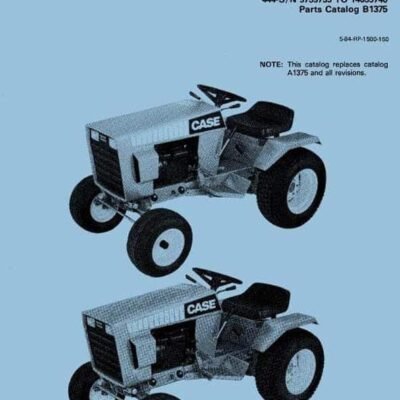 Cart Case Ingersoll 220 444 Tractor Parts Manual