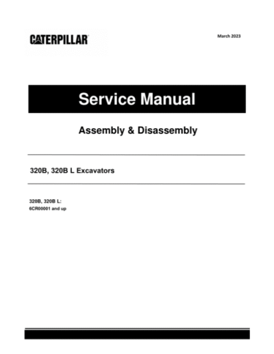 Caterpillar 320B & 320BL Track-Type Parts Catalog Manual - Image 2