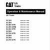 Caterpillar GC45K SWB GC45K GC55K STR Forklift Chassis Service Manual