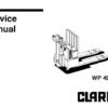 Clark WP40 Pallet Jack Service Repair Manual