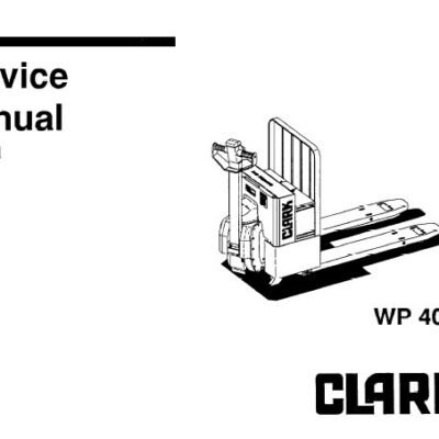 Clark WP40 Pallet Jack Service Repair Manual