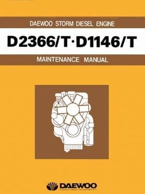 Doosan Daewoo D2366 D1146T Engine Service Manual