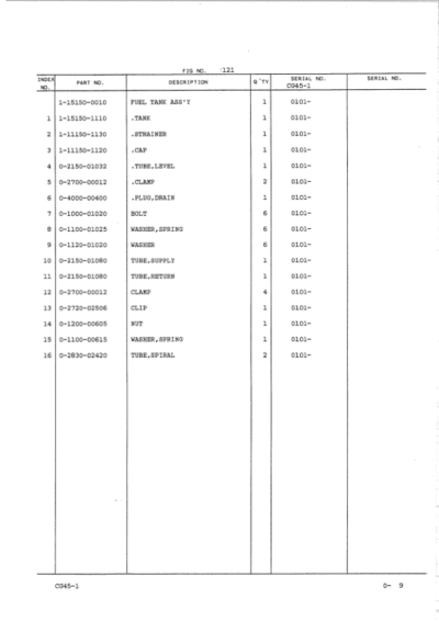 Hitachi CG45 Crawler Carriers Parts Catalog Manual - Image 3