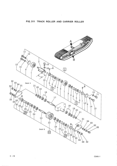Hitachi CG45 Crawler Carriers Parts Catalog Manual - Image 4
