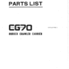 EP80611_1.png Hitachi CG70 Crawler Carriers Parts Catalog Manual