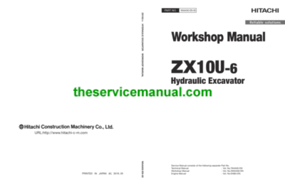 Hitachi ZX10U-6 Mini Excavator Service Repair Manual