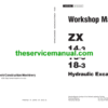 Hitachi ZX14-3, ZX16-3, ZX18-3 Mini Excavator Service Repair Manual