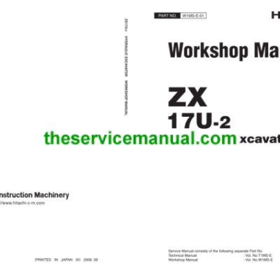 Hitachi ZX17U-2 Mini Excavator Service Repair Manual