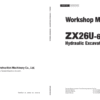Hitachi ZX26U-6 Mini Excavator Service Repair Manual