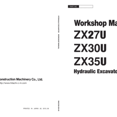 Hitachi ZX27U, ZX30U, ZX35U Mini Excavator Service Repair Manual