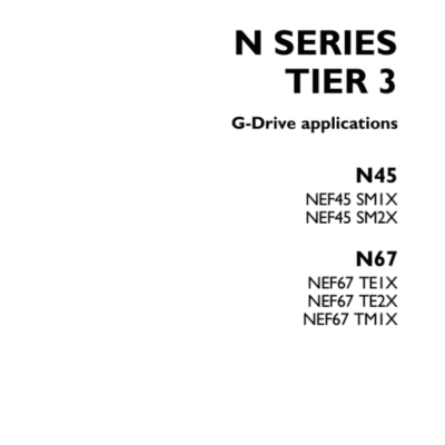 Cart Iveco N45, N67 Tier 3 NEF Series Engine Repair Manual