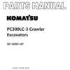 Komatsu PC300LC-3 Crawler Parts Catalog Manual