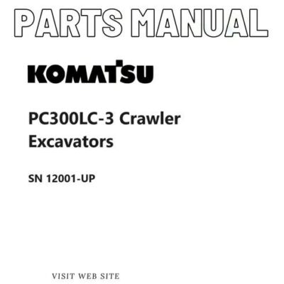 Komatsu PC300LC-3 Crawler Parts Catalog Manual