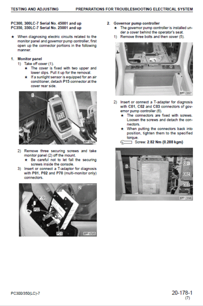 Komatsu PC350-7E0 Crawler Excavator Repair Service Manual - Image 2