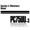 Komatsu PC75UU-3 Hydraulic Excavator Operation Manual