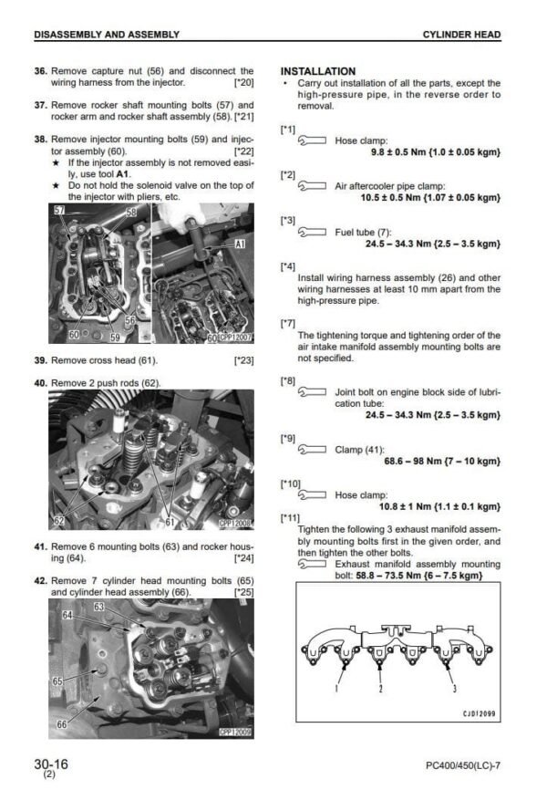 Komatsu Pc450lc-7 Hydraulic Excavator Repair Service Manual