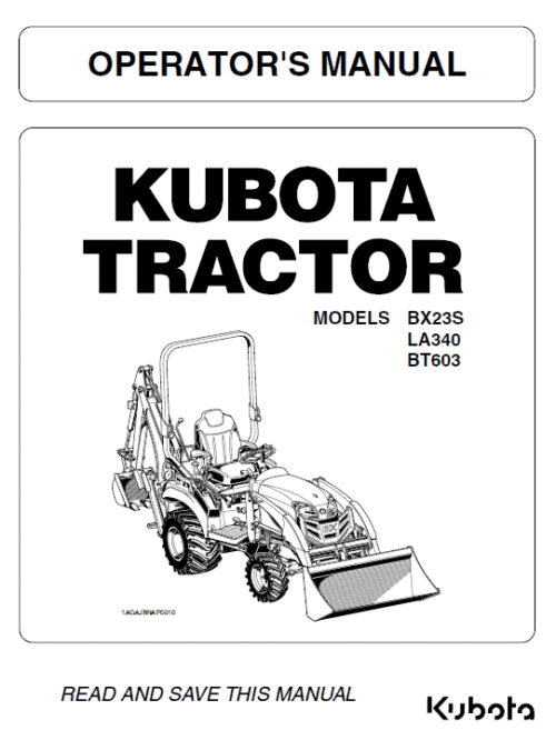 Kubota bx23S starts fine but it does not move