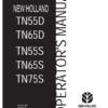 New Holland Tn55d Tn55s Tn65d Tractor Operators Manual