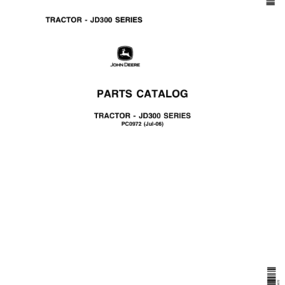 John Deere 300 Tractors Parts Catalog Manual