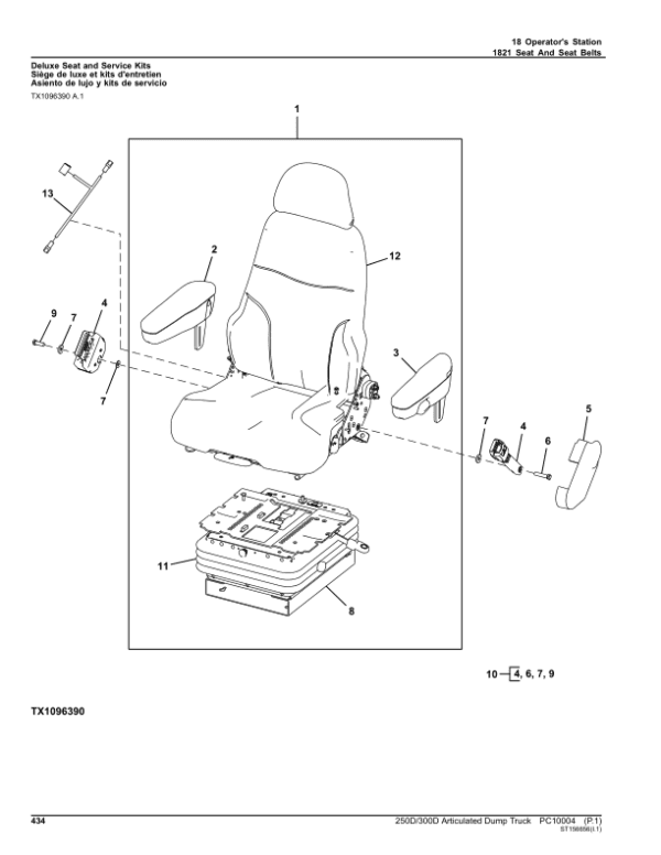 John Deere 250D, 300D Articulated Dump Trucks (SN 608490-626760) Parts Catalog Manual John Deere 250D, 300D Articulated Dump Trucks (SN 608490-626760) Parts Catalog Manual - Image 2