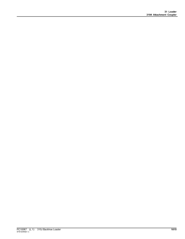 John Deere 310J Backhoe Loaders Parts Catalog Manual John Deere 310J Backhoe Loaders Parts Catalog Manual - Image 3