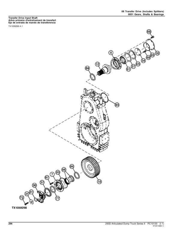 John Deere 250D Articulated Dump Trucks (SN 626761 – 642000) Parts Catalog Manual John Deere 250D Articulated Dump Trucks (SN 626761 – 642000) Parts Catalog Manual - Image 2