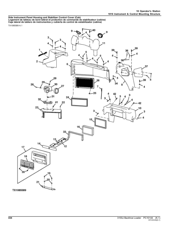 John Deere 315SJ_TX Backhoe Loaders (SN T0315SJ_178786-216520) Parts Catalog Manual John Deere 315SJ_TX Backhoe Loaders (SN T0315SJ_178786-216520) Parts Catalog Manual - Image 3