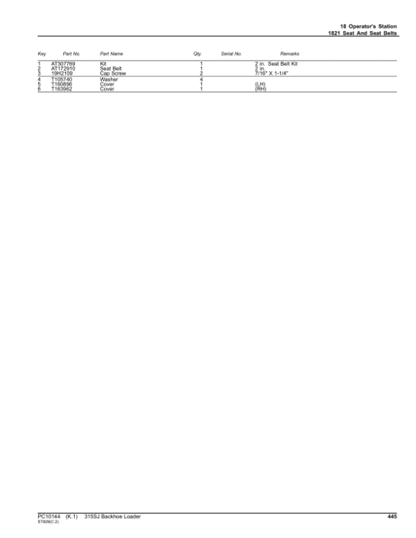 John Deere 315SJ TX Backhoe Parts Manual John Deere 315SJ TX Backhoe Parts Manual - Image 4