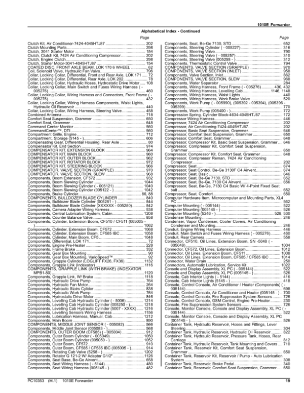 John Deere 1010E T3 Forwarders (SN 005003-005236) Parts Catalog Manual John Deere 1010E T3 Forwarders (SN 005003-005236) Parts Catalog Manual - Image 2