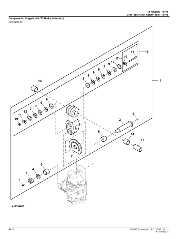 John Deere 1910E T3 Forwarders (SN 001003-001467) Parts Catalog Manual John Deere 1910E T3 Forwarders (SN 001003-001467) Parts Catalog Manual - Image 4