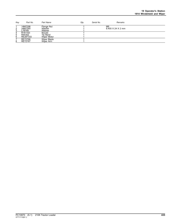 John Deere 210K Tractor Loader (SN 1T8210KX_ _E891000-) Parts Catalog Manual John Deere 210K Tractor Loader (SN 1T8210KX_ _E891000-) Parts Catalog Manual - Image 4