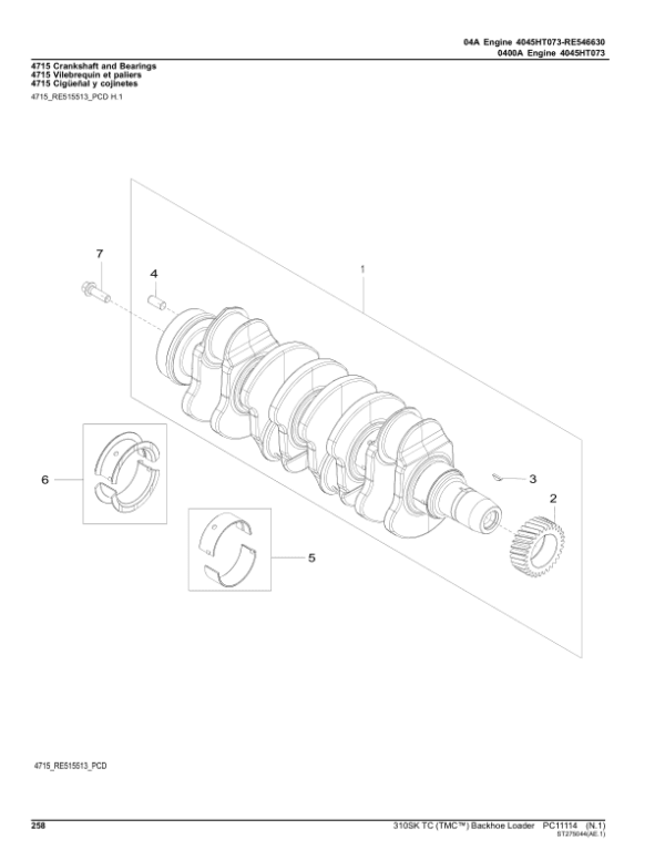 John Deere 310SK TC TMC Backhoes (SN E219607-270402) Parts Catalog Manual John Deere 310SK TC TMC Backhoes (SN E219607-270402) Parts Catalog Manual - Image 3